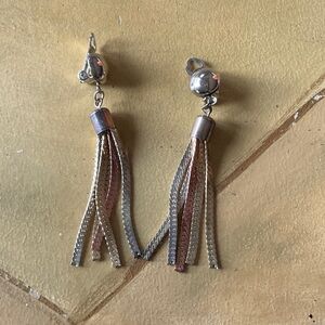 Elegant Tassel Clip On Earrings
